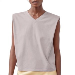 Aritzia Shoulder-pad Top (V neck)